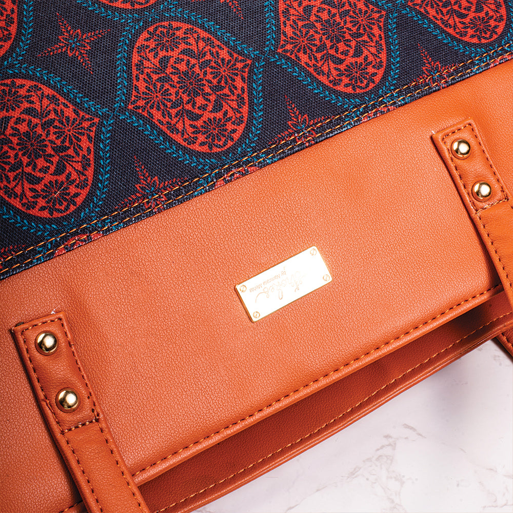 Regal Damask Red Office Bag