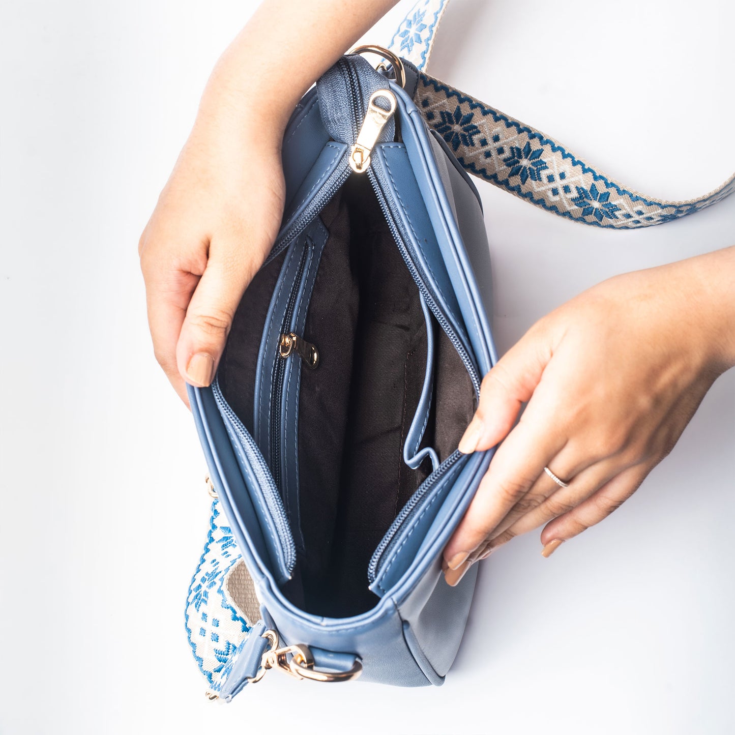 Hues of Blue Sling bag