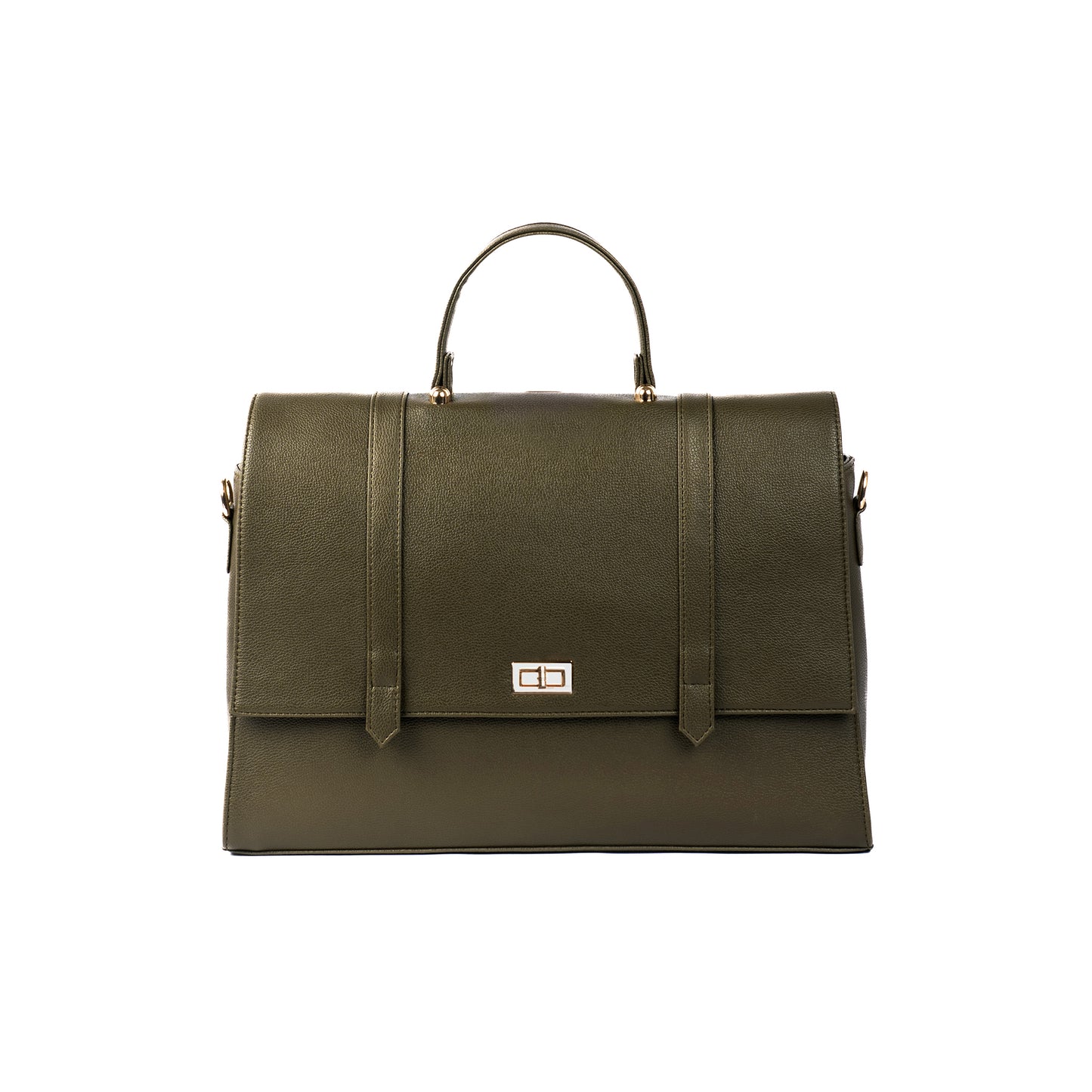 The Convertible Work Bag: Handbag, Backpack & Shoulder Tote - Olive Opulence
