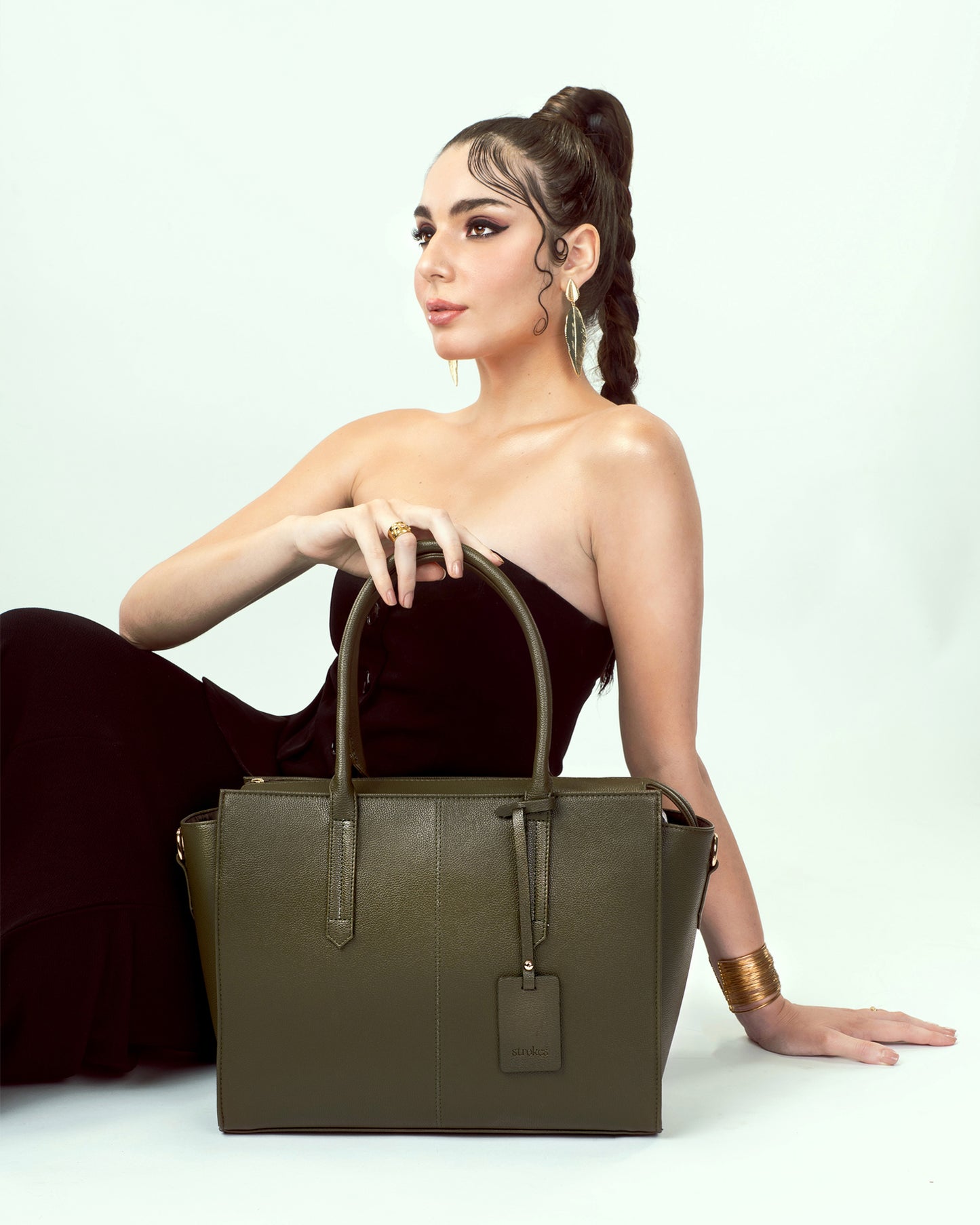 Olive Opulence Valeria Tote bag for 14" laptop