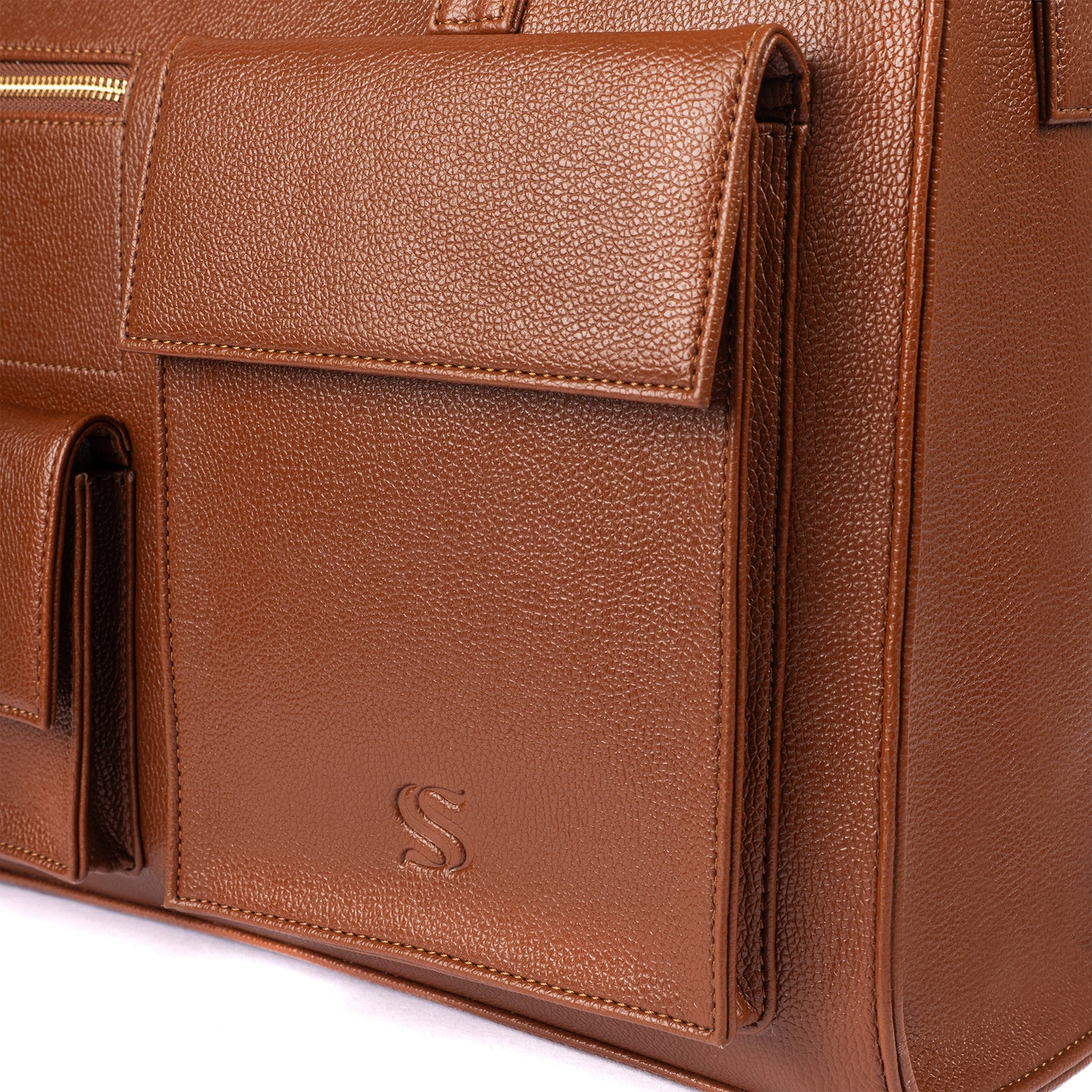 Mocha Elegance Maison Élan Tote bag for 16" laptop