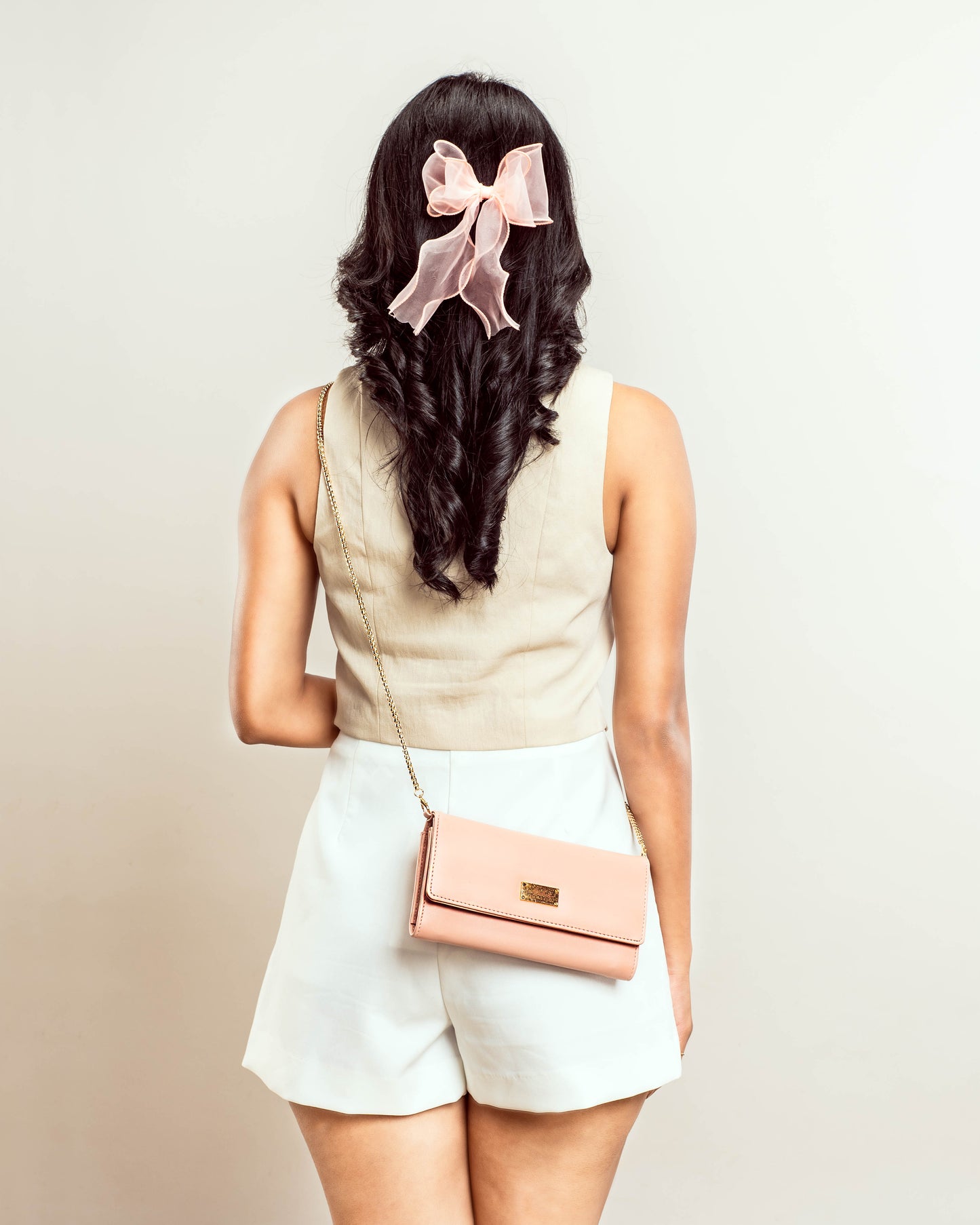 Peach Paradise Clutch Wallet cum Sling