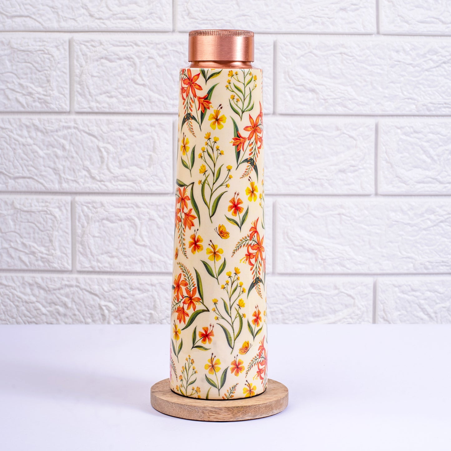 Summer Blossoms Copper bottle