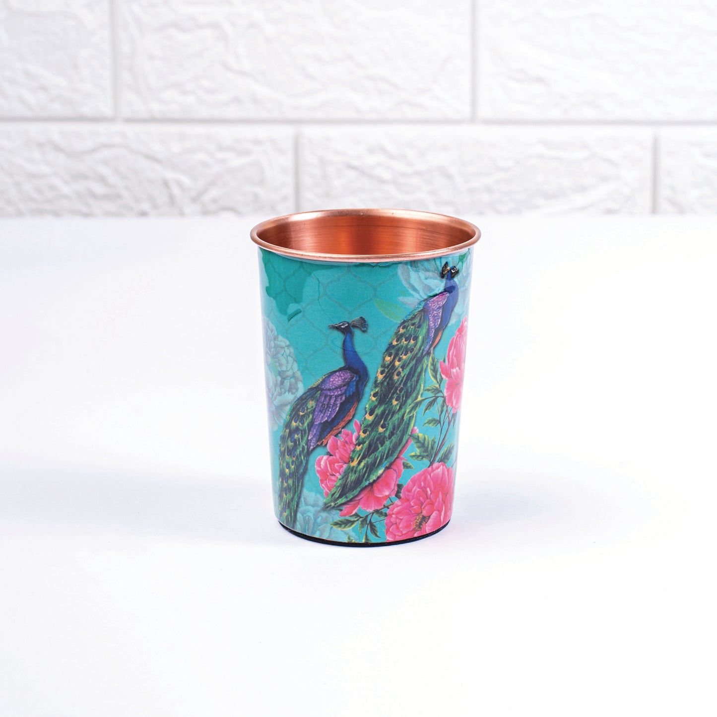 The Royal Peacock Copper Tumblers - Set of 2