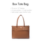 Mocha Elegance Box Tote bag