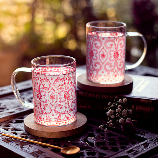 Scarlet Symphonies Clear mugs - Set of 4