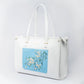 Periwinkle Blue and White Box Tote bag
