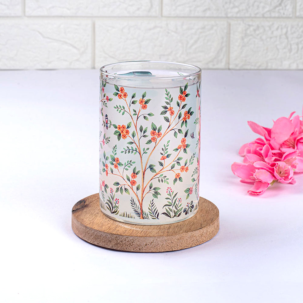 Forest of Greens Clear mugs - Set of 4