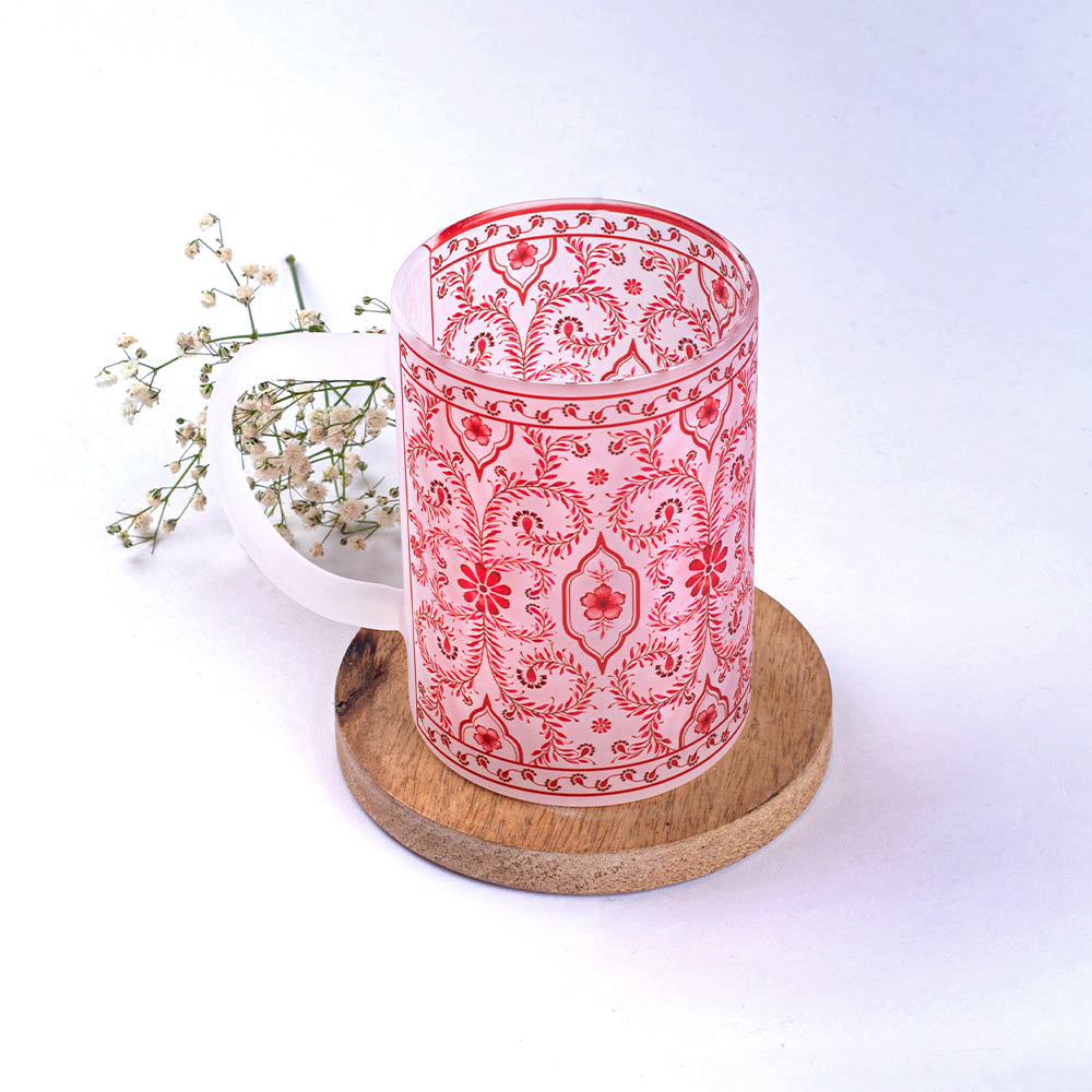 Scarlet Symphonies Frosted mugs - Set of 4