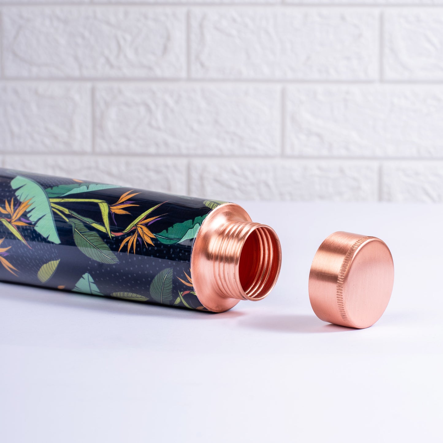 Birds of Paradise Copper Bottle and Tumblers - Gift Set