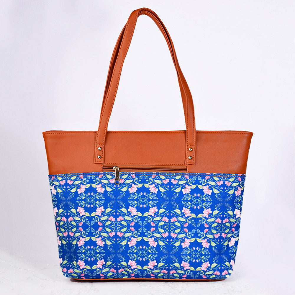 Summer Florescence Blue Office Bag