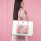 Peachy Crane Paradise Box Tote bag