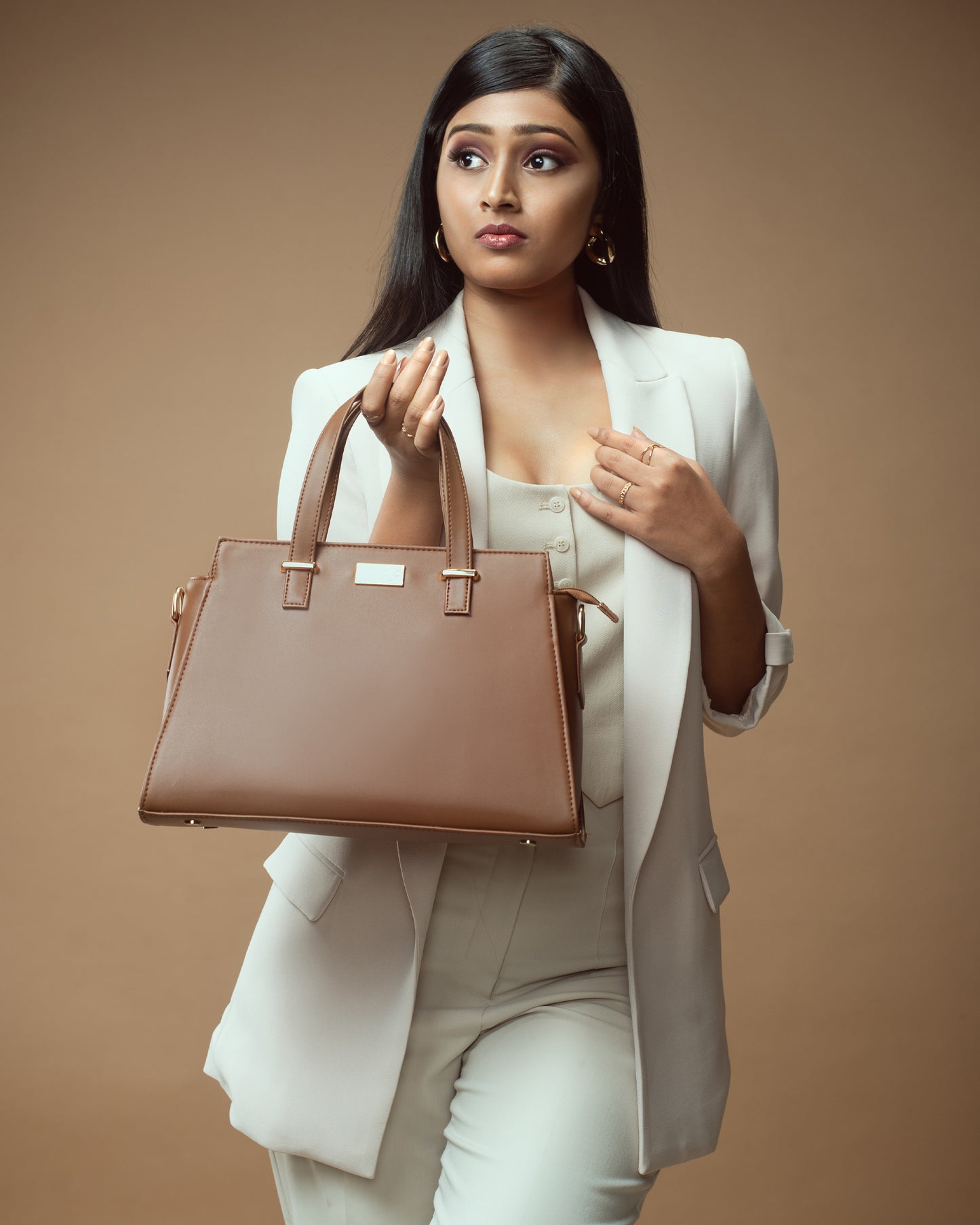 Mocha Elegance Handbag