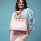 Coral Blossom Handbag
