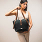 Charcoal Caramel Elara Tote bag