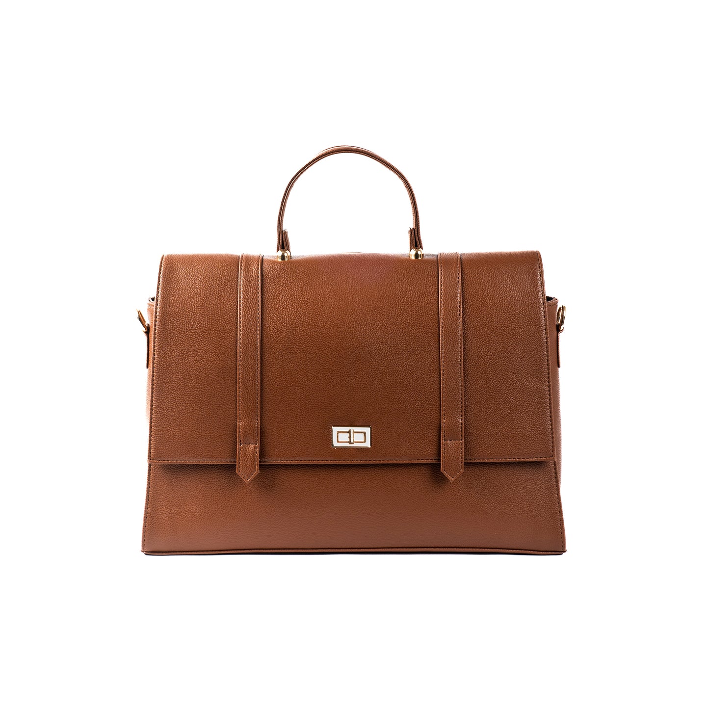 The Convertible Work Bag: Handbag, Backpack & Shoulder Tote - Mocha Elegance