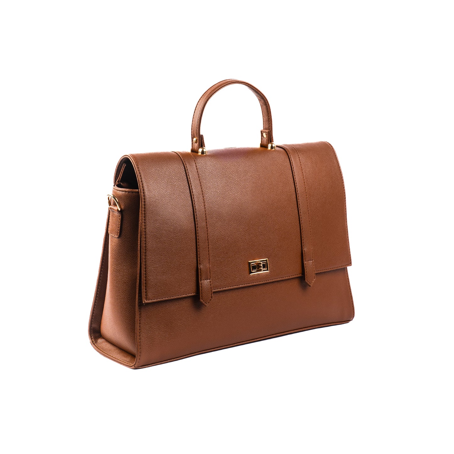 The Convertible Work Bag: Handbag, Backpack & Shoulder Tote - Mocha Elegance