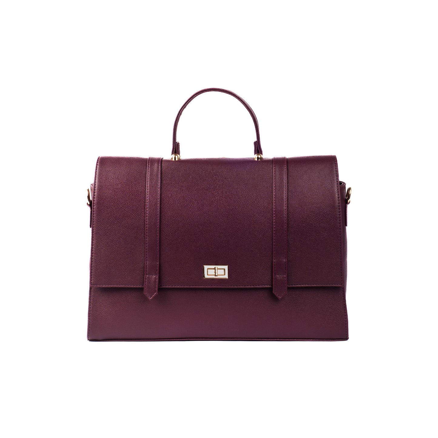 The Convertible Work Bag: Handbag, Backpack & Shoulder Tote - Burgundy Belle
