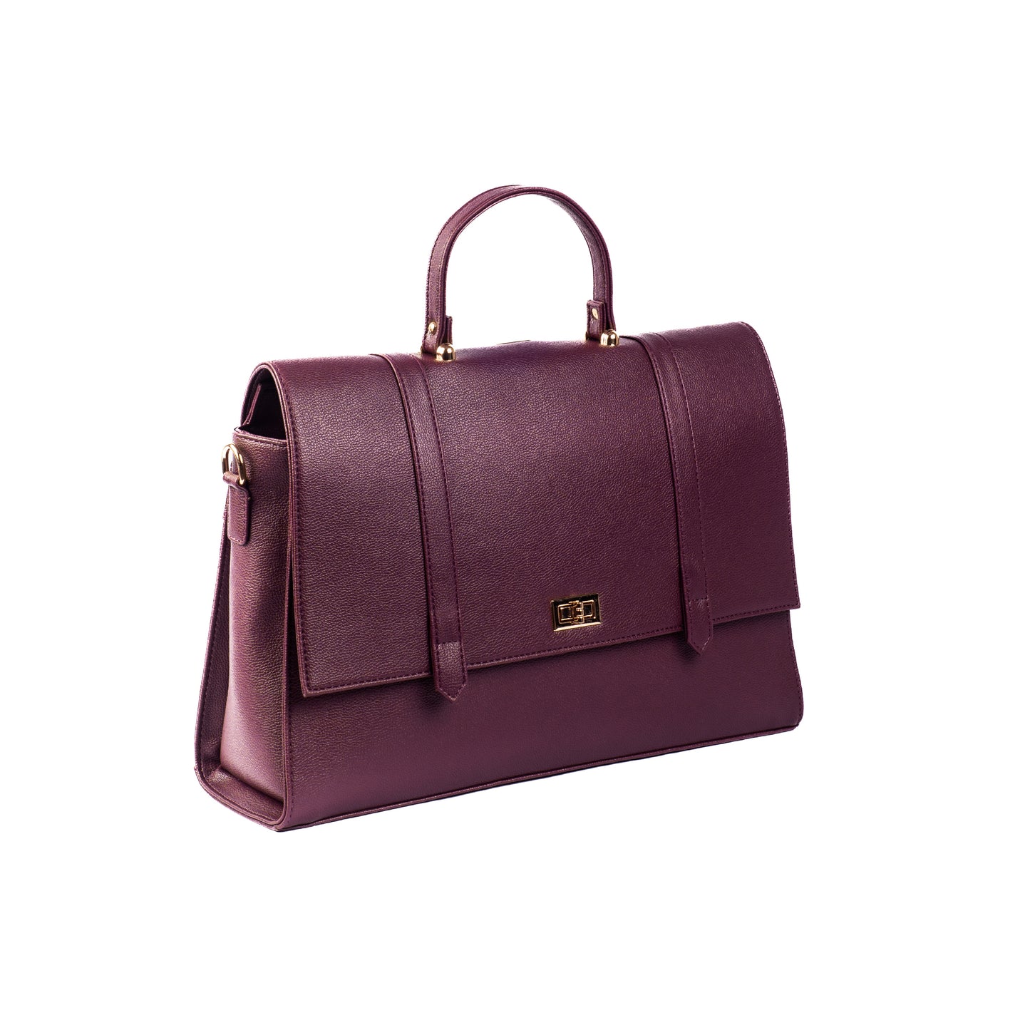 The Convertible Work Bag: Handbag, Backpack & Shoulder Tote - Burgundy Belle