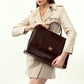 The Convertible Work Bag: Handbag, Backpack & Shoulder Tote - Mahogany Mystique