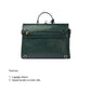 The Compact Convertible Work Bag for 14" laptops: Emerald Elegance (3 in 1 - Backpack, Crossbody/Tote & Handbag)
