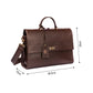 The Compact Convertible Work Bag for 14" laptops: Mahogany Mystique (3 in 1 - Backpack, Crossbody/Tote & Handbag)