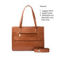 Mocha Elegance Amira Tote bag for 16" laptop