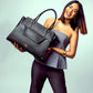 Charcoal Chic Grande Tote bag for 17" laptop