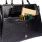 Charcoal Chic Grande Tote bag for 17" laptop