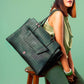Emerald Elegance Grande Tote bag for 17" laptop