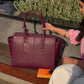 Burgundy Belle Valeria Tote bag for 14" laptop