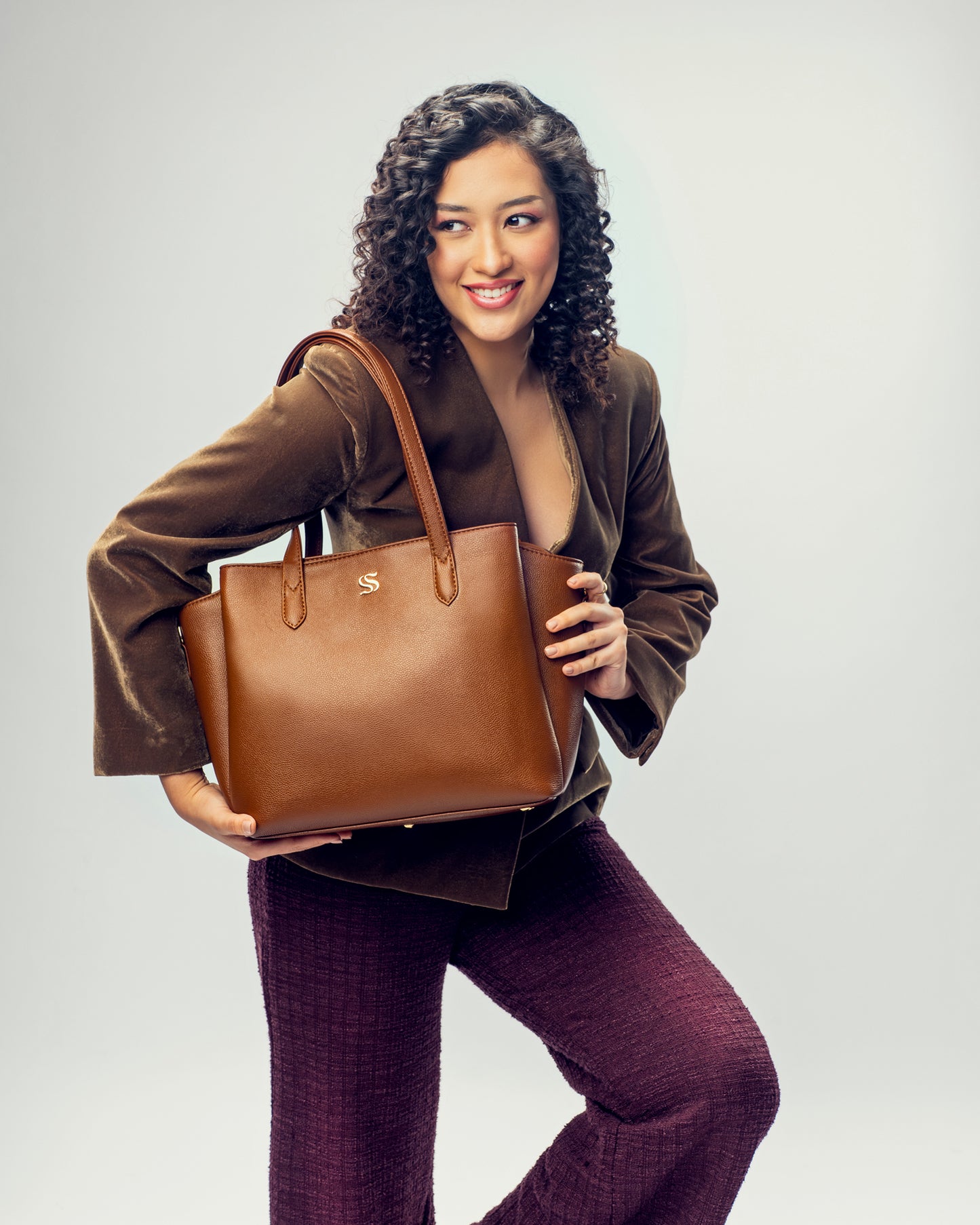 Mocha Elegance Cresta Tote bag for 16" laptop