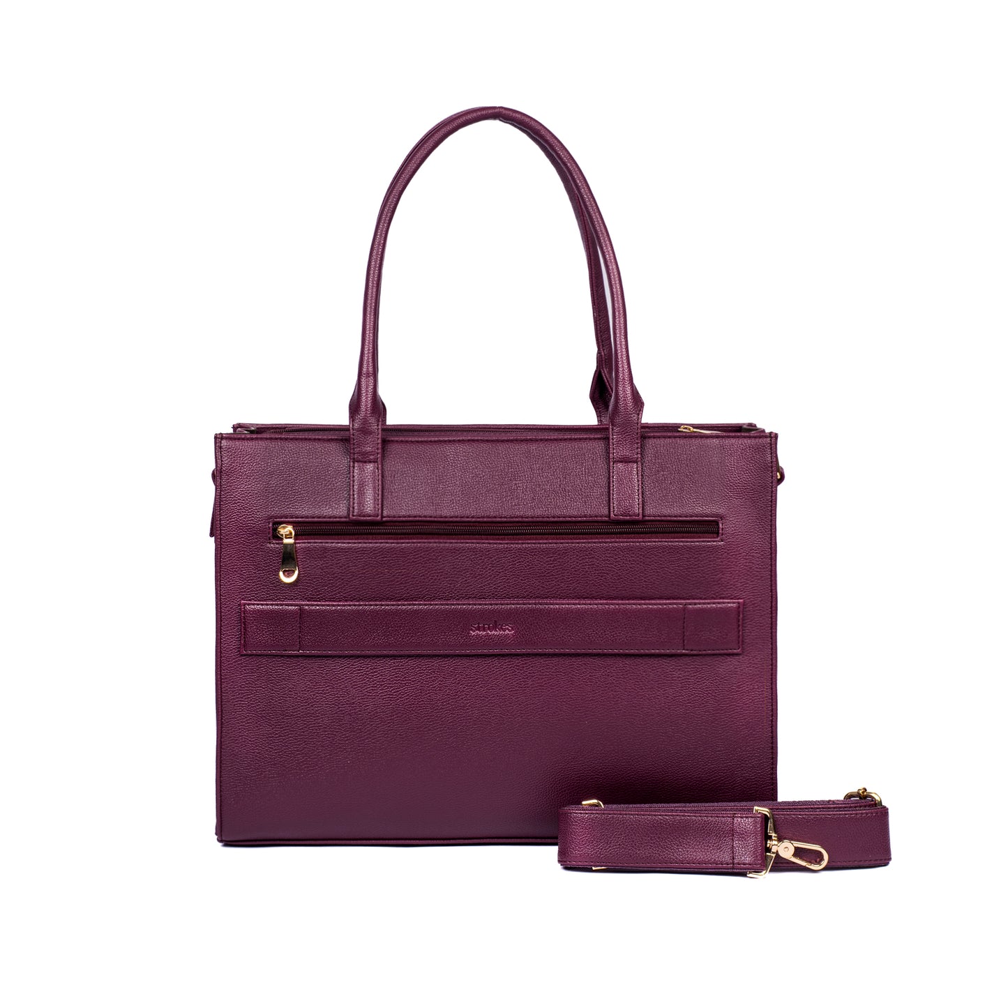 Burgundy Belle Maison Élan Tote bag for 16" laptop