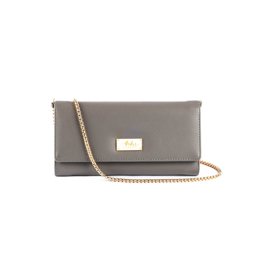 Slate Grey Clutch Wallet cum Sling