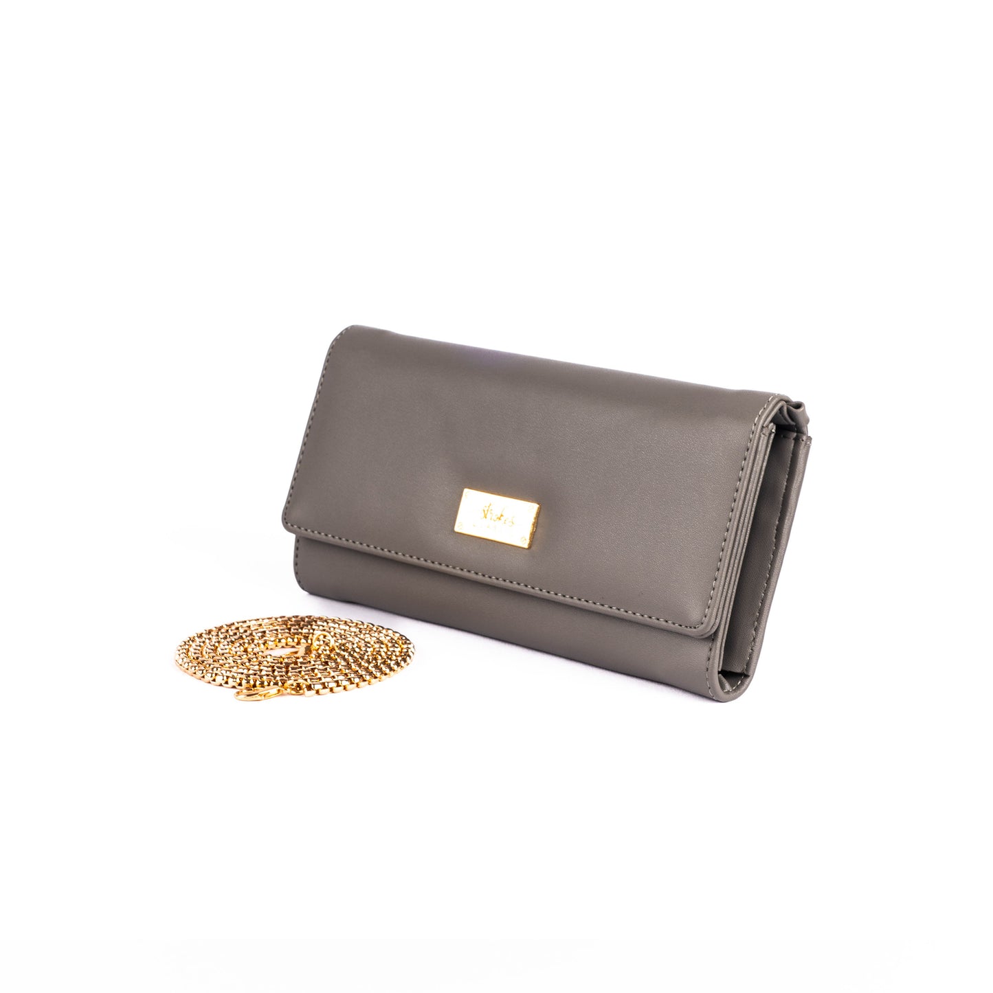 Slate Grey Clutch Wallet cum Sling