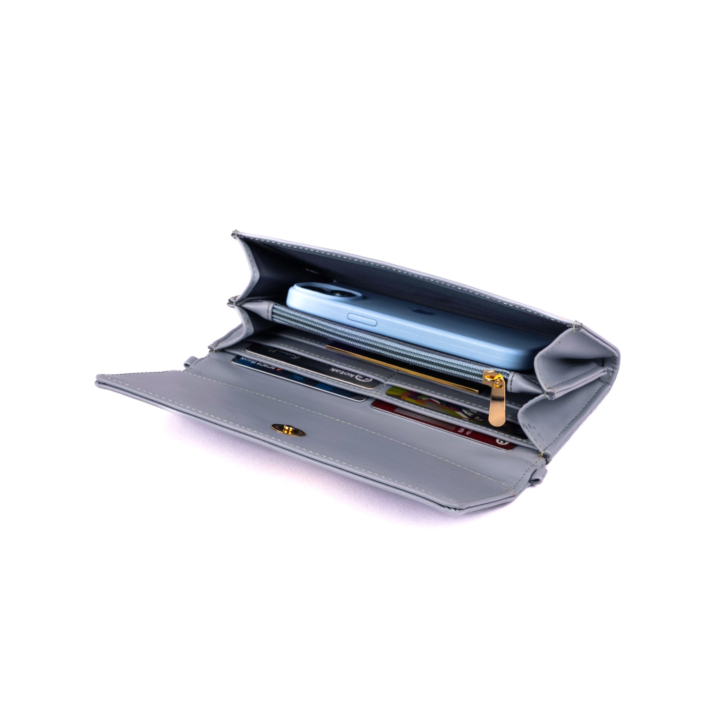 Manor Blue Clutch Wallet cum Sling