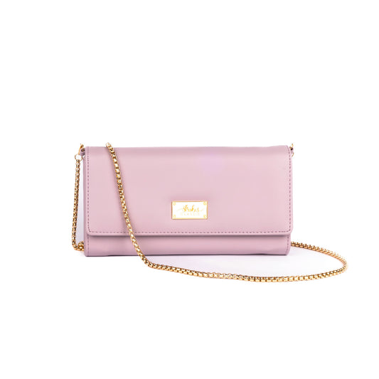 Soft Lilac Clutch Wallet cum Sling