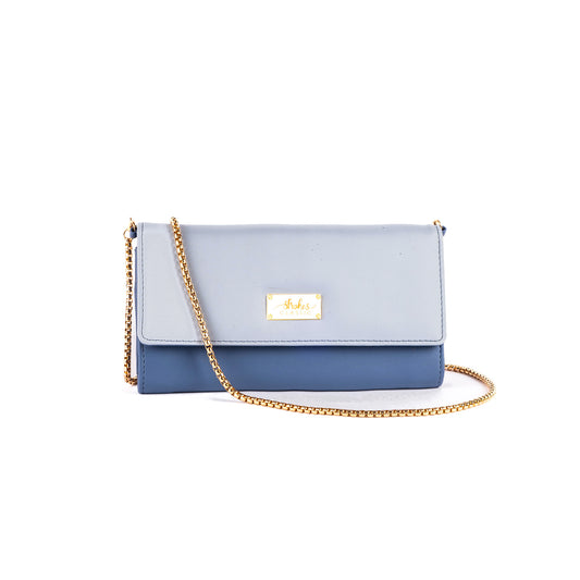 Hues of Blue Clutch Wallet cum Sling