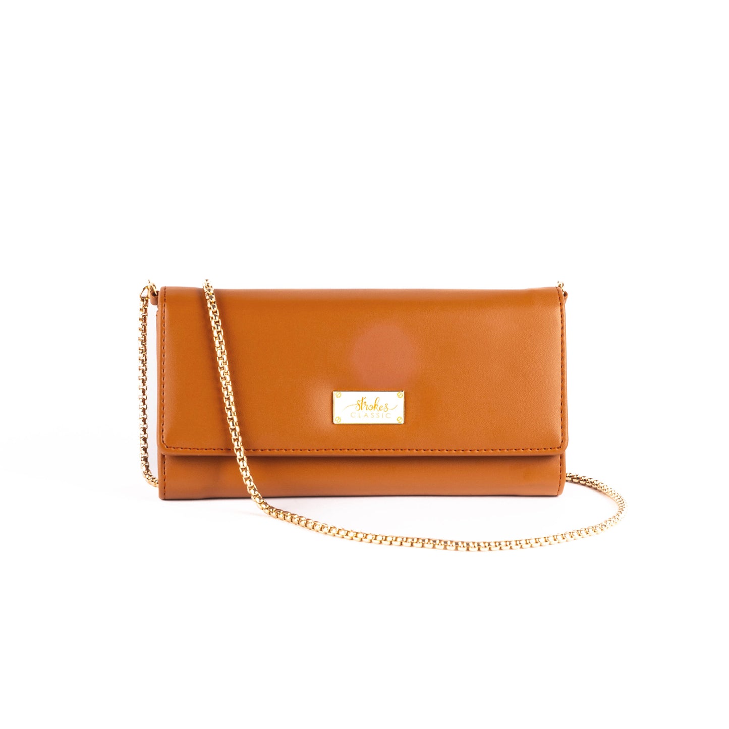 Timeless Tan Clutch Wallet cum Sling
