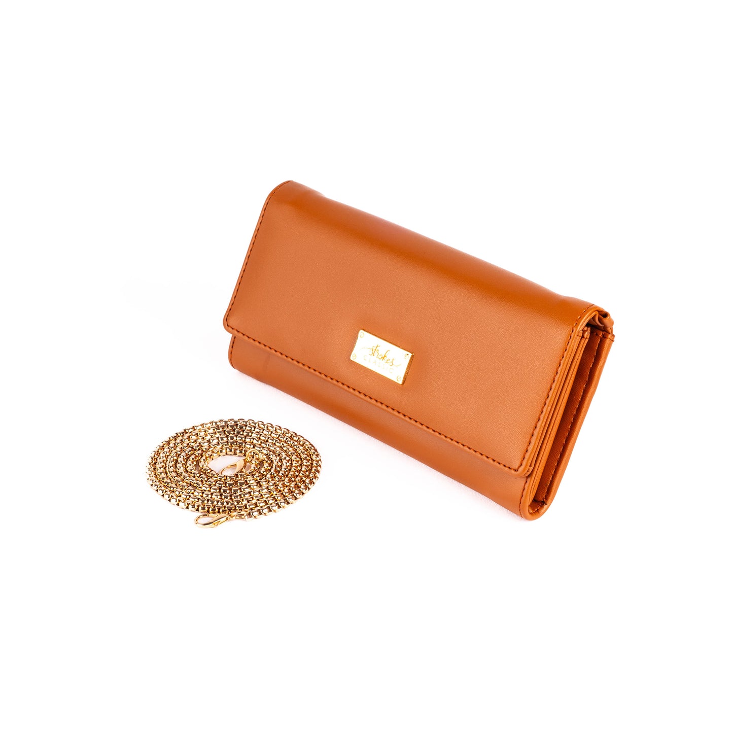 Timeless Tan Clutch Wallet cum Sling