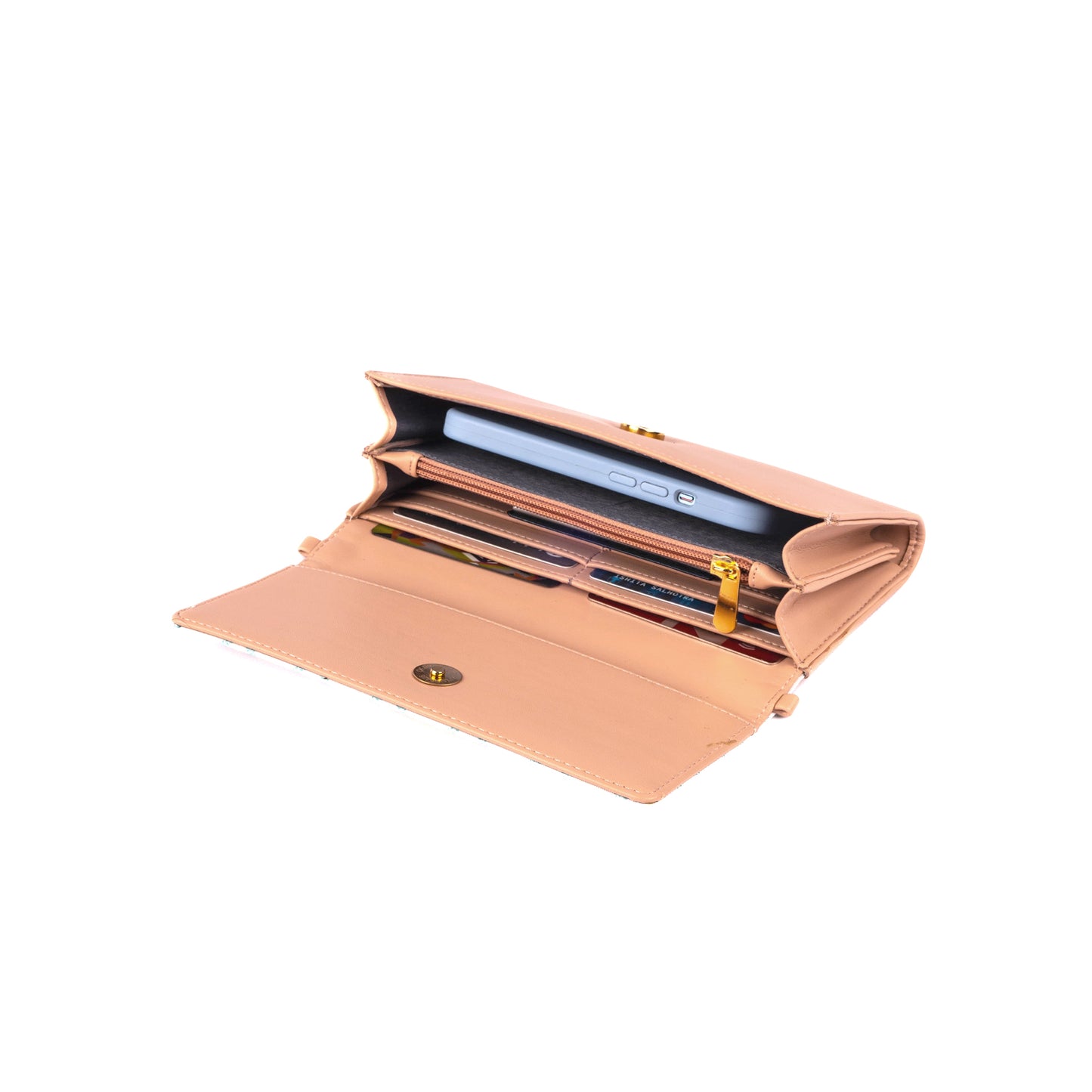 Peach Paradise Clutch Wallet cum Sling