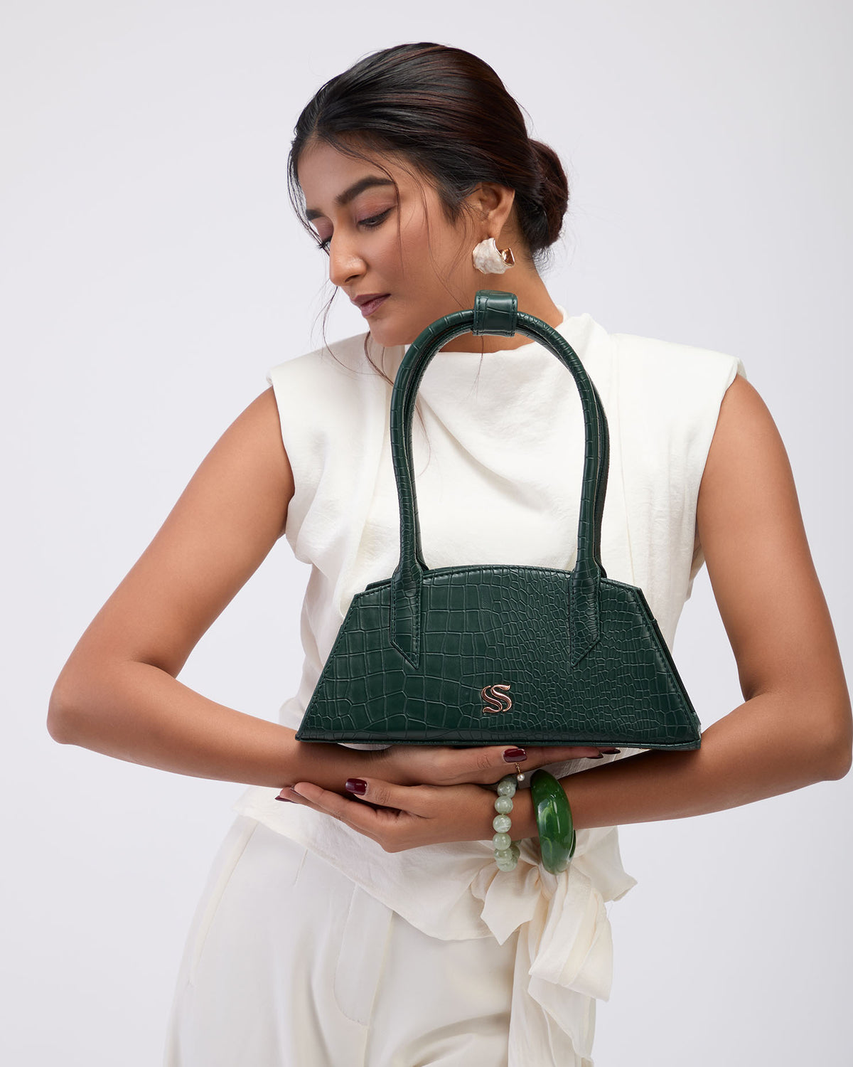 Emerald Elegance Estelle Shoulder bag