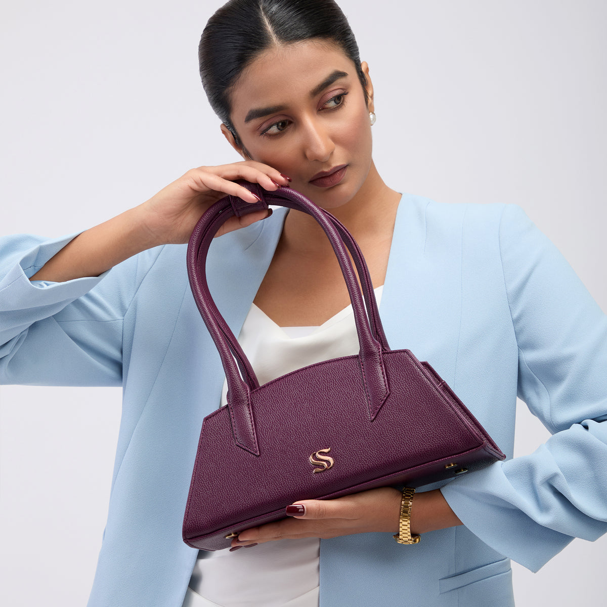 Burgundy Belle Estelle Shoulder bag