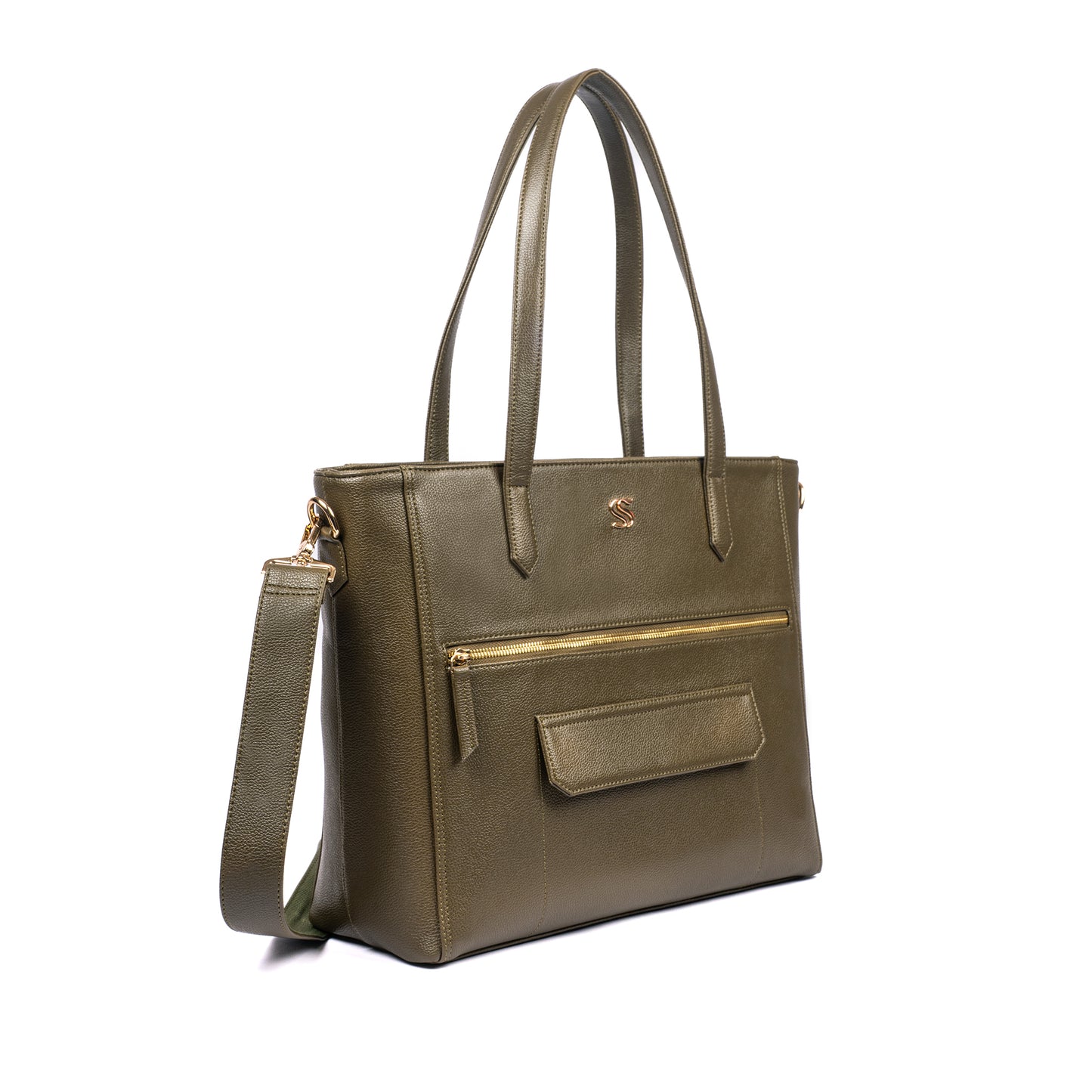 Olive Opulence Aurea Tote bag for 16" laptop