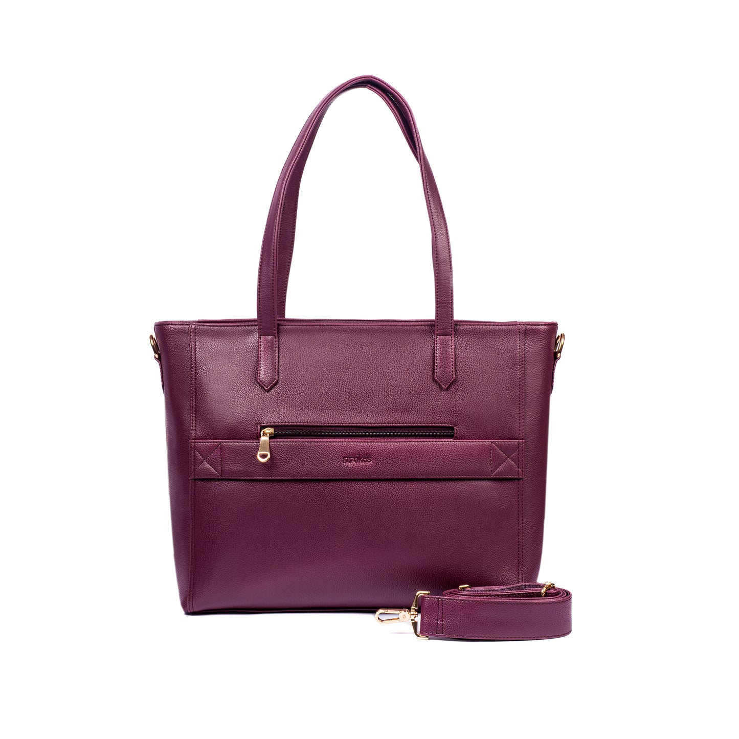 Burgundy Belle Aurea Tote bag for 16" laptop