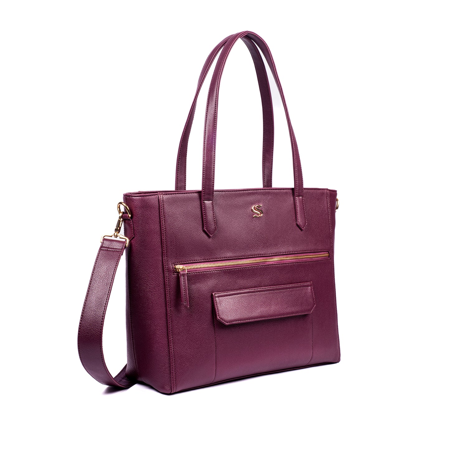Burgundy Belle Aurea Tote bag for 16" laptop