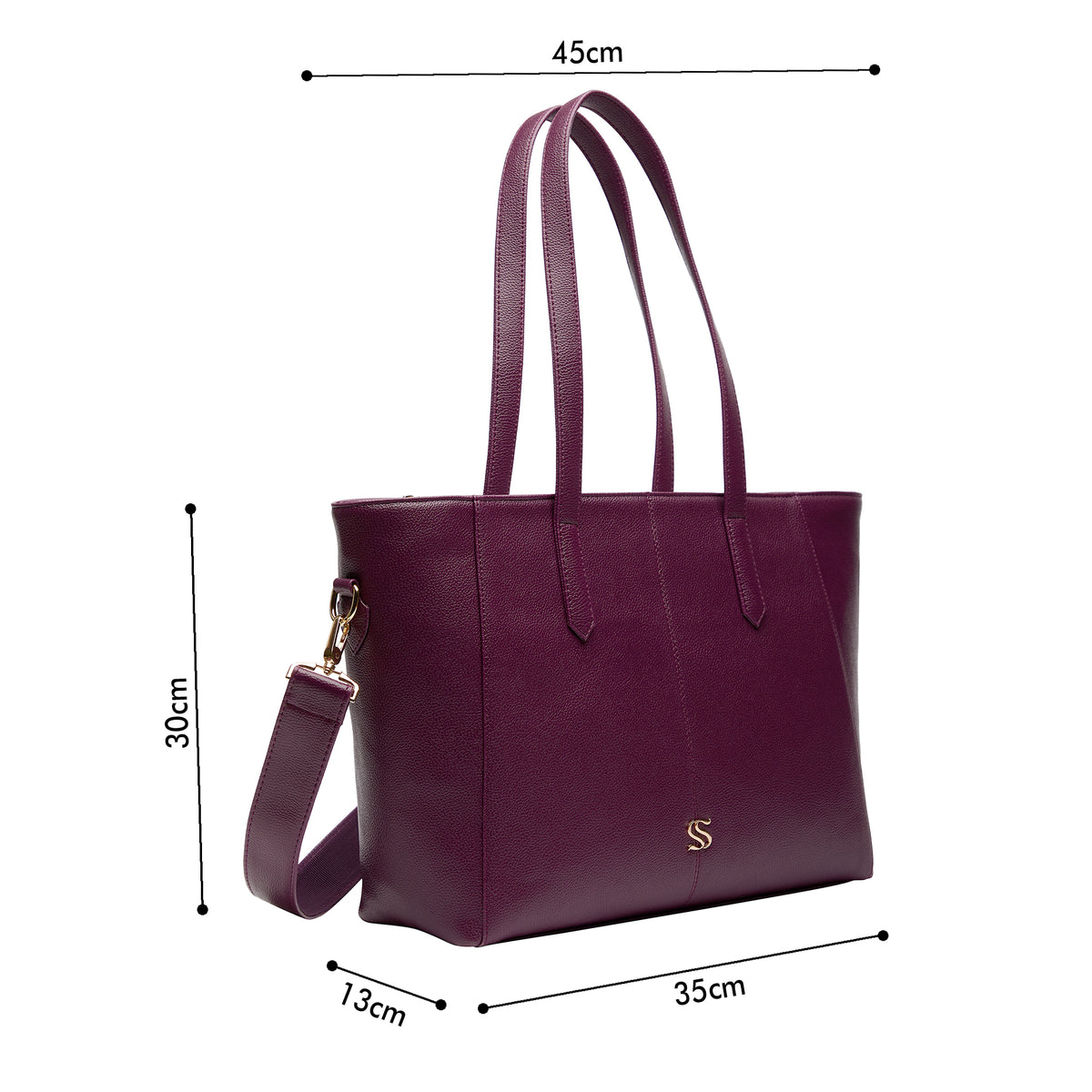 Burgundy Belle Verona Tote bag for 14" laptop