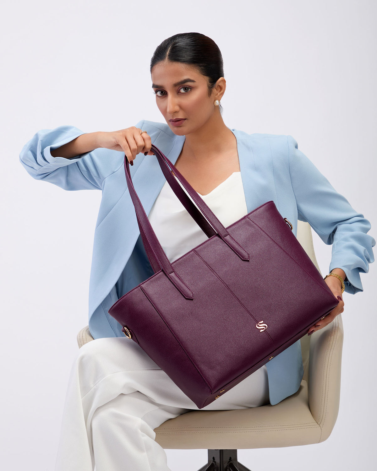 Burgundy Belle Verona Tote bag for 14" laptop