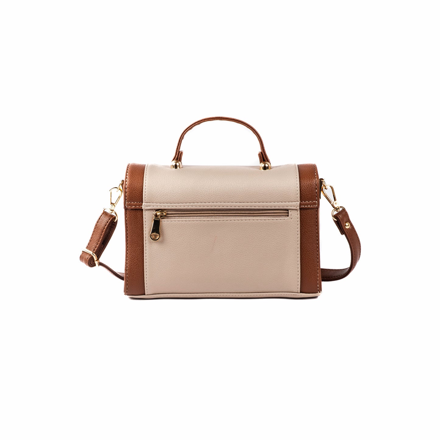 Walnut Crème Serena Handbag cum Sling bag