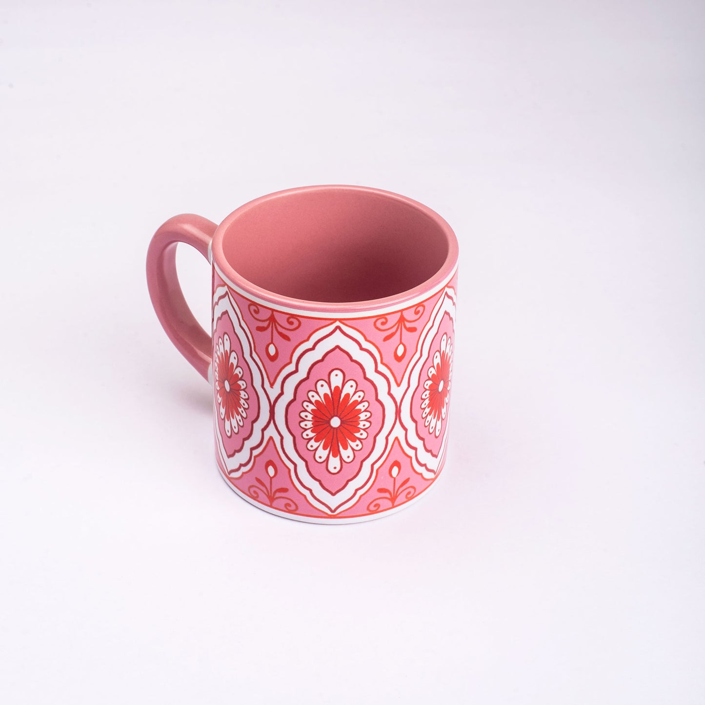 Pristine Pink Ceramic Tea cups - Set of 4